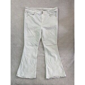 American Eagle Super Stretch Hi-Rise Artist Flare Womens Denim Jeans  22 Long